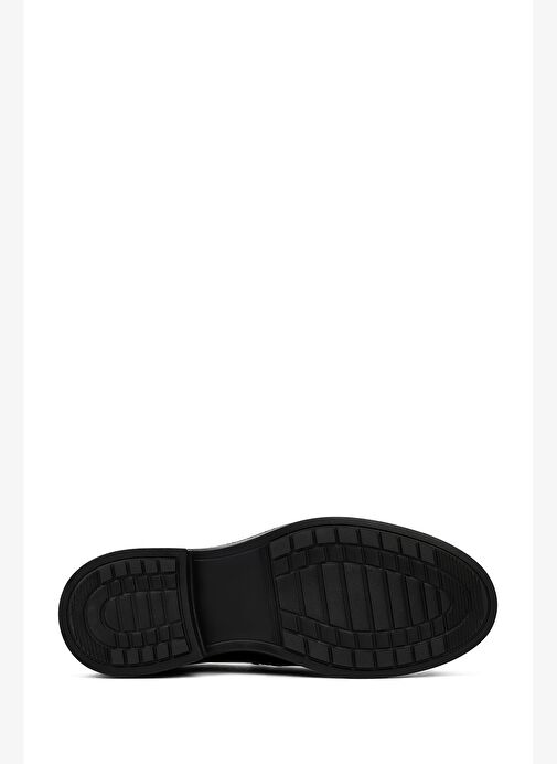 Erkek Siyah Deri Casual Loafer 25WFD760818 - Görsel 5