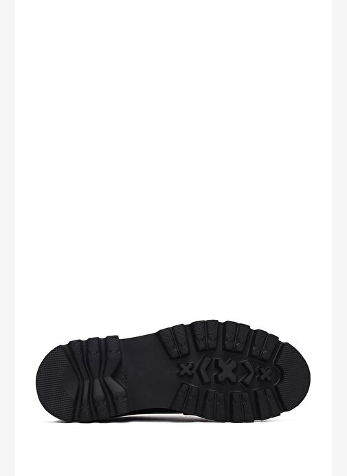 Erkek Siyah Bağcıklı Deri Casual Ayakkabı 25WFD724318 - Görsel 5