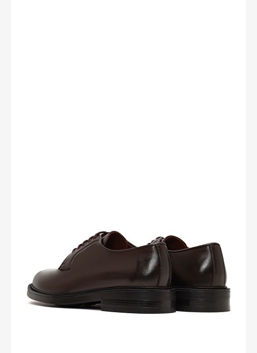 Erkek Siyah Bağcıklı Deri Casual Ayakkabı 25WFD724418 - Görsel 6