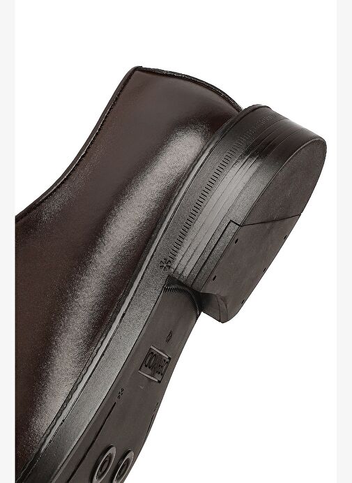 Erkek Siyah Bağcıklı Deri Casual Ayakkabı 25WFD724418 - Görsel 9