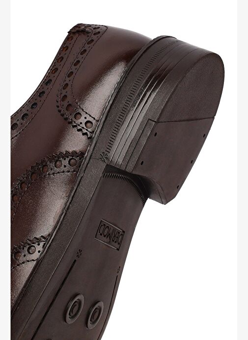 Erkek Kahverengi Bağcıklı Deri Casual Ayakkabı 25WFD724518 - Görsel 9