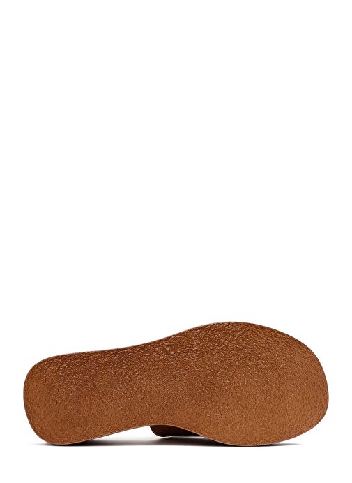 Kadın Taba Kalın Tabanlı Deri Comfort Terlik 25SFD341418 - Görsel 6