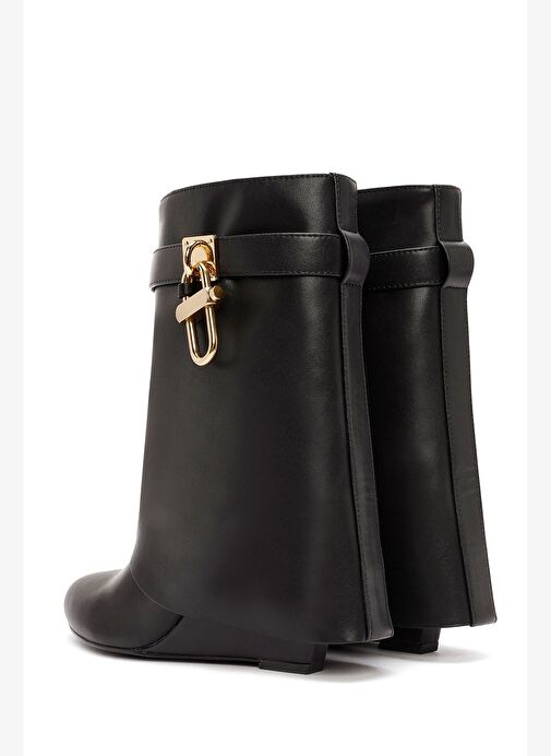 Kadın Siyah Dolgu Topuklu Bot 25AFD440018 - Görsel 8