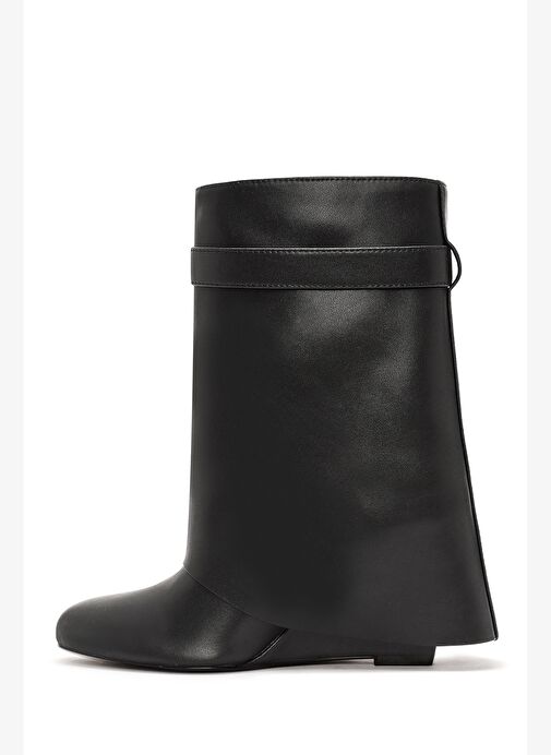 Kadın Siyah Dolgu Topuklu Bot 25AFD440018 - Görsel 5