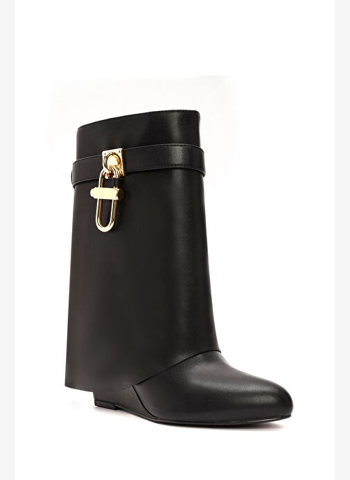 Kadın Siyah Dolgu Topuklu Bot 25AFD440018 - Görsel 9