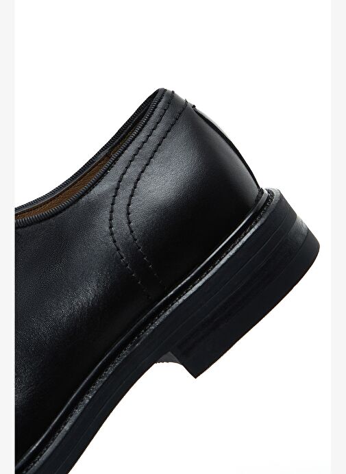 Erkek Siyah Bağcıklı Deri Casual Ayakkabı 25WFD620218 - Görsel 9