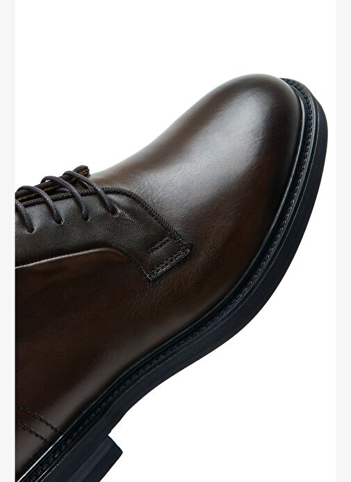Erkek Kahverengi Bağcıklı Deri Casual Ayakkabı 25WFD620218 - Görsel 8