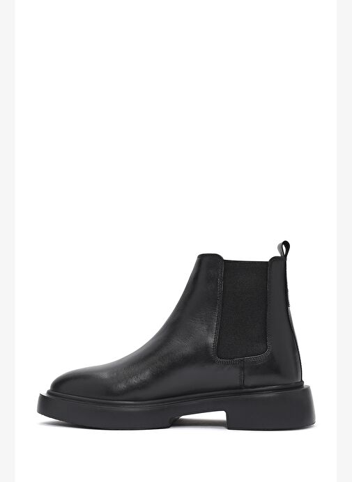 Erkek Siyah Deri Casual Chelsea Bot 25WFD620418 - Görsel 3