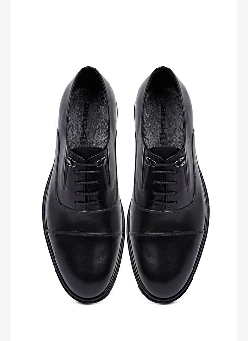 Erkek Siyah Bağcıklı Deri Casual Ayakkabı 25WFD620818 - Görsel 8