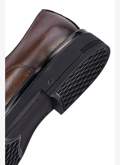 Erkek Kahverengi Bağcıklı Deri Casual Ayakkabı 25WFD620818 - Görsel 9