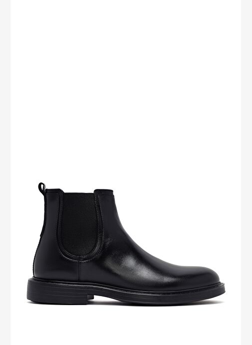 Erkek Siyah Deri Chelsea Bot 25WFD622118 - Görsel 2