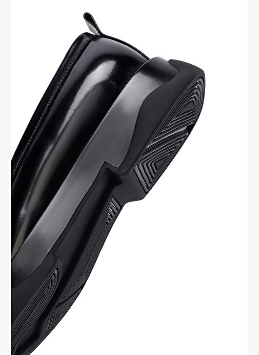 Erkek Siyah Deri Loafer 25WFD621322 - Görsel 9