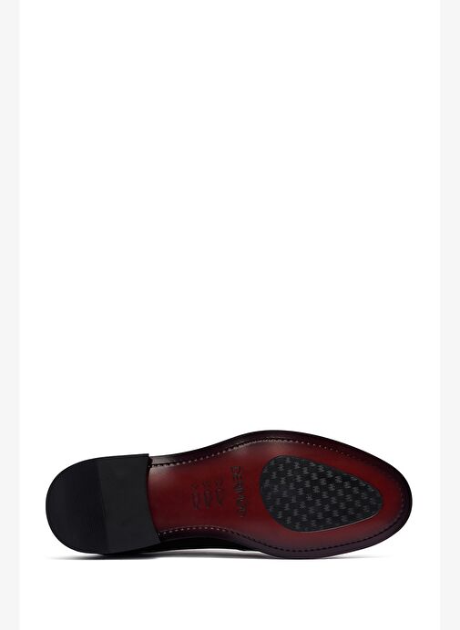 Erkek Siyah Bağcıklı Rugan Deri Klasik Ayakkabı 25WFD621516 - Görsel 5