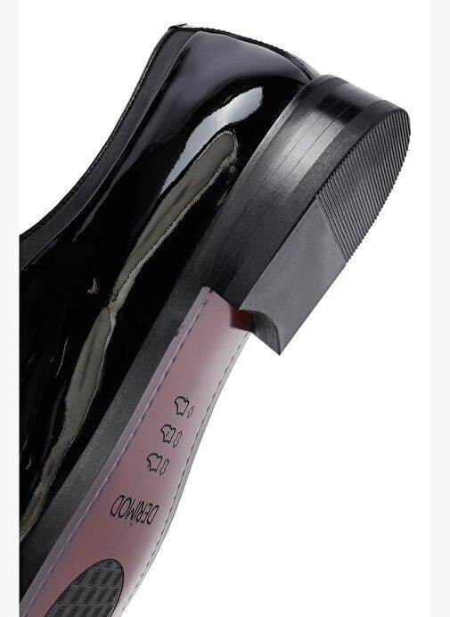 Erkek Siyah Bağcıklı Rugan Deri Klasik Ayakkabı 25WFD621516 - Görsel 9