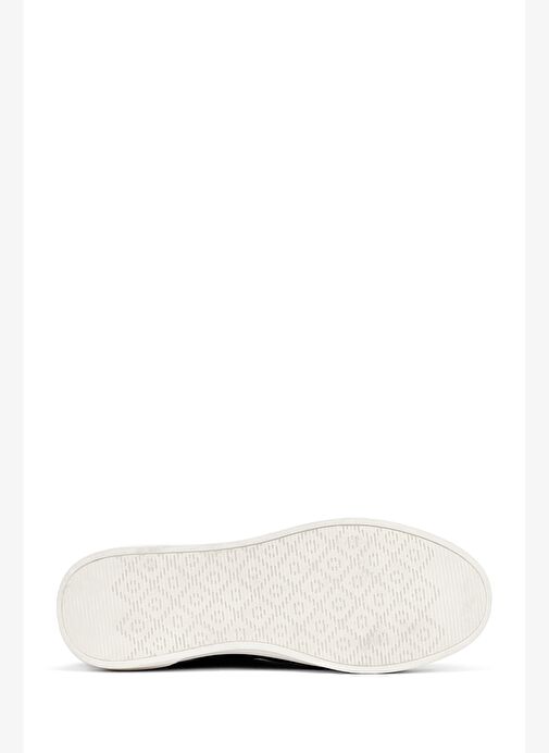 Erkek Siyah Bağcıklı Deri Sneaker 25WFD6211FT - Görsel 5