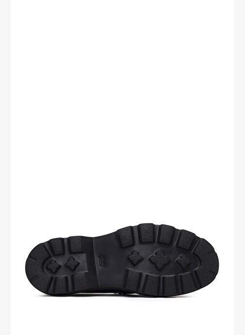 Erkek Siyah Kalın Tabanlı Deri Loafer 25WFD611918 - Görsel 5