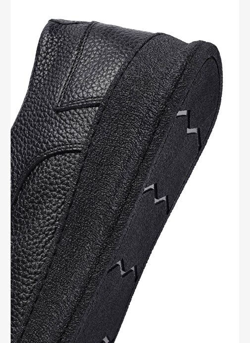 Erkek Siyah Bağcıklı Deri Casual Ayakkabı 25WFD6608FT - Görsel 9
