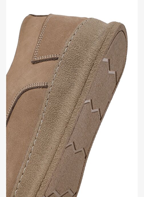 Erkek Vizon Bağcıklı Nubuk Deri Casual Ayakkabı 25WFD6608V3 - Görsel 9