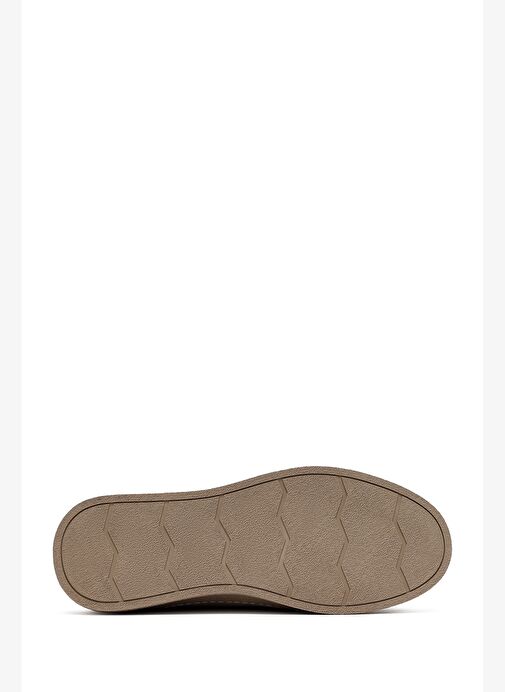 Erkek Vizon Bağcıklı Nubuk Deri Casual Ayakkabı 25WFD6608V3 - Görsel 5