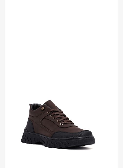 Erkek Kahverengi Bağcıklı Deri Casual Bot 25WFD6610V3 - Görsel 8