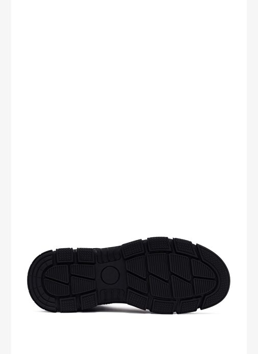 Erkek Siyah Bağcıklı Deri Casual Bot 25WFD660718 - Görsel 6