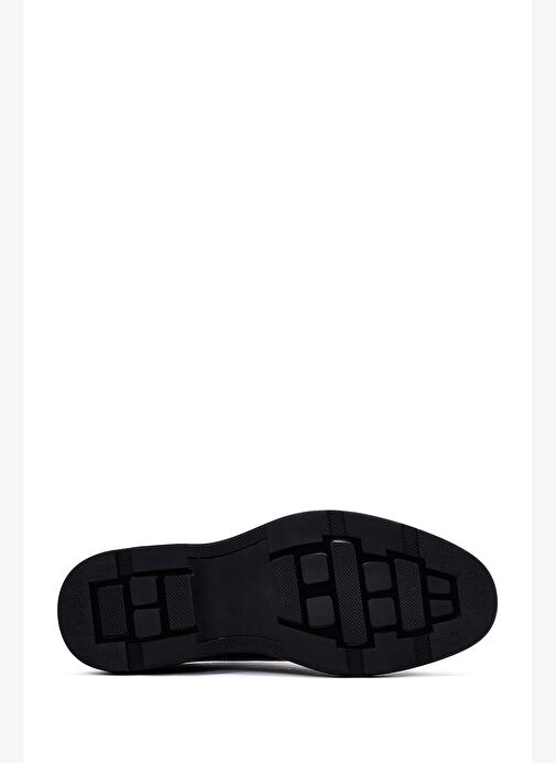 Erkek Siyah Bağcıklı Deri Casual Ayakkabı 25WFD601218 - Görsel 5