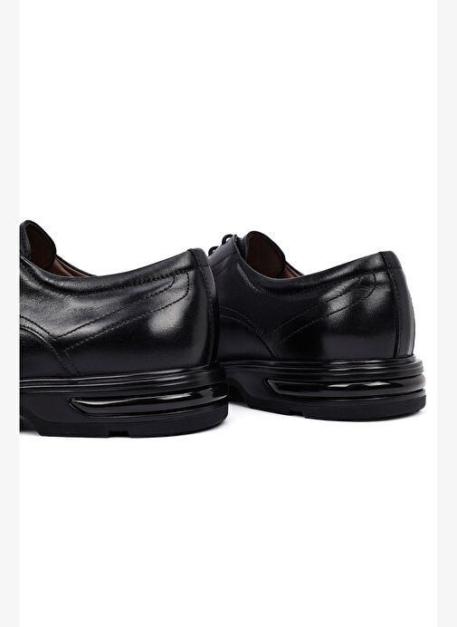 Erkek Siyah Bağcıklı Deri Casual Ayakkabı 25WFD601218 - Görsel 9