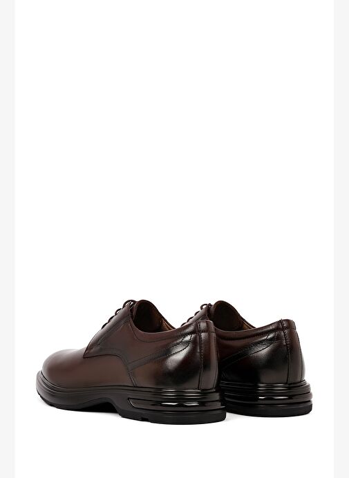Erkek Kahverengi Bağcıklı Deri Casual Ayakkabı 25WFD601218 - Görsel 6