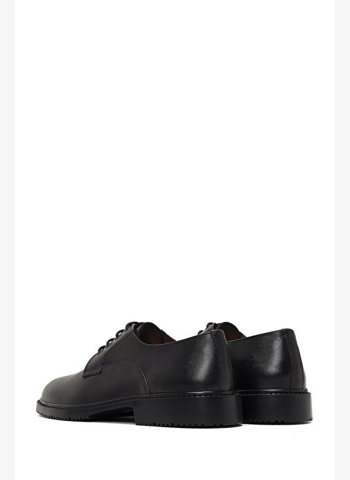 Erkek Siyah Bağcıklı Deri Casual Ayakkabı 25WFD601518 - Görsel 6