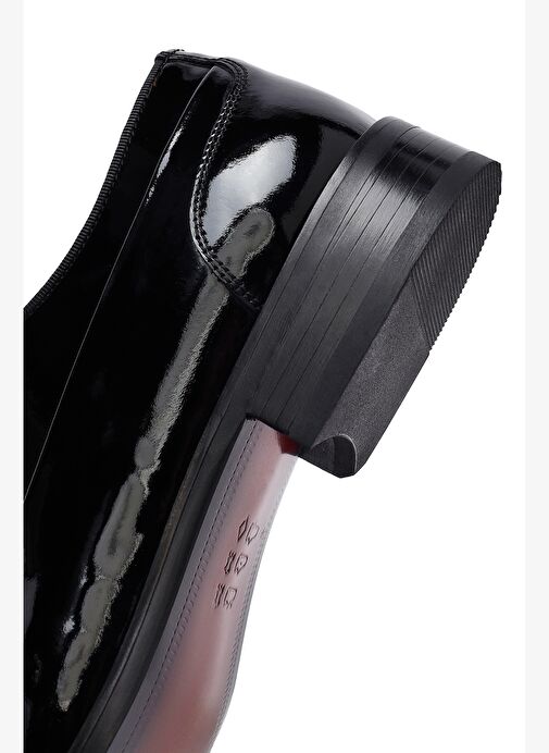 Erkek Siyah Bağcıklı Rugan Deri Klasik Ayakkabı 25WFD705216 - Görsel 9