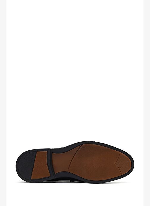 Erkek Siyah Tokalı Deri Loafer 25WFD664018 - Görsel 5
