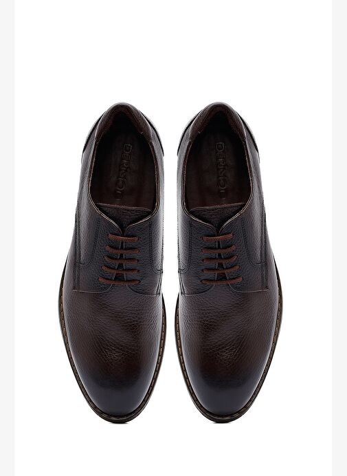 Erkek Kahverengi Bağcıklı Deri Casual Ayakkabı 25WFD6716FT - Görsel 8