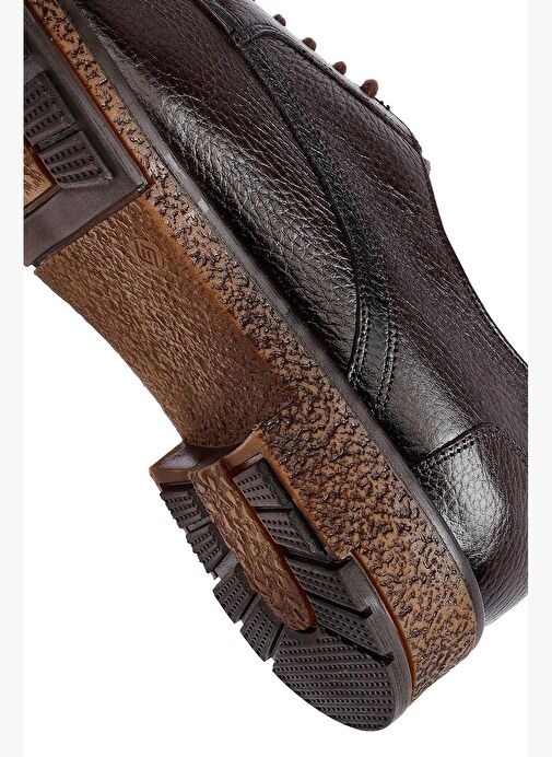 Erkek Kahverengi Bağcıklı Deri Casual Ayakkabı 25WFD6716FT - Görsel 9