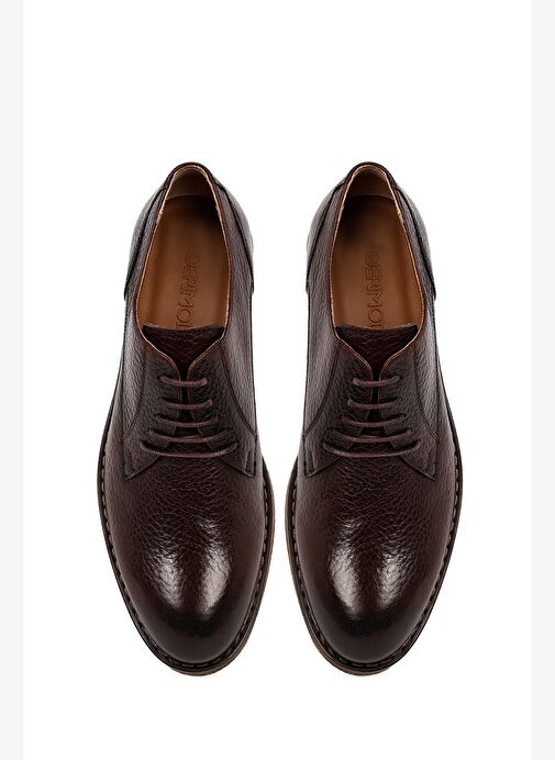 Erkek Kahverengi Bağcıklı Deri Casual Ayakkabı 25WFD6037FT - Görsel 8