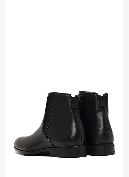 Erkek Siyah Deri Chelsea Bot 25WFD604518 - Görsel 7