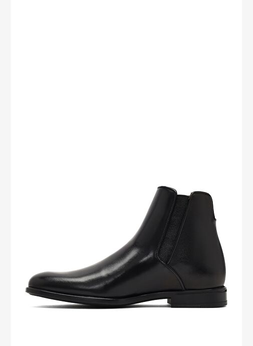 Erkek Siyah Deri Chelsea Bot 25WFD604518 - Görsel 3