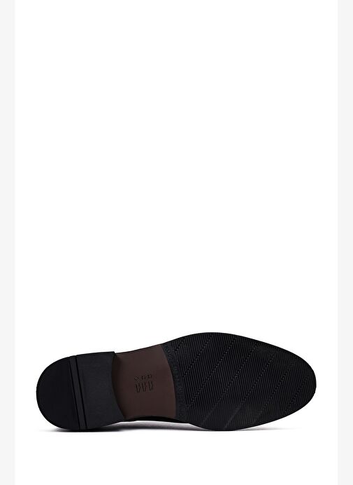 Erkek Siyah Bağcıklı Deri Klasik Ayakkabı 25WFD6033FT - Görsel 5