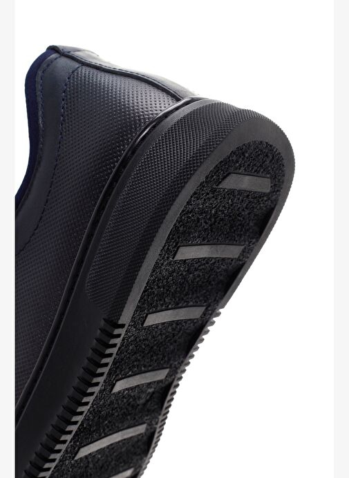 Erkek Lacivert Bağcıklı Deri Sneaker 25WFD676026 - Görsel 9