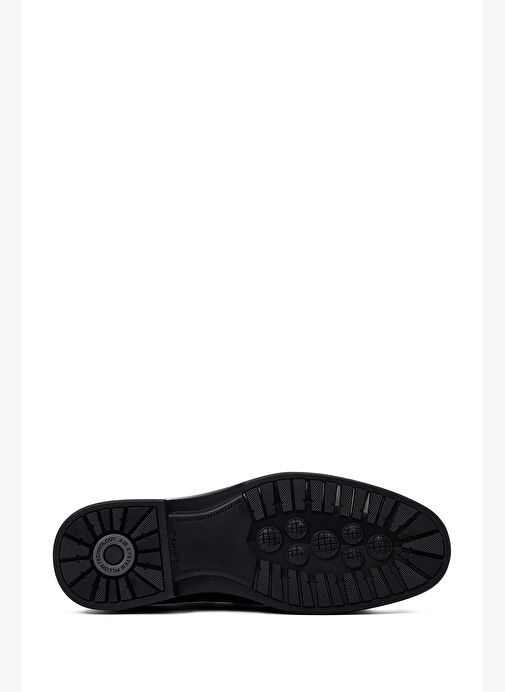 Erkek Siyah Deri Casual Loafer 25WFD676218 - Görsel 5
