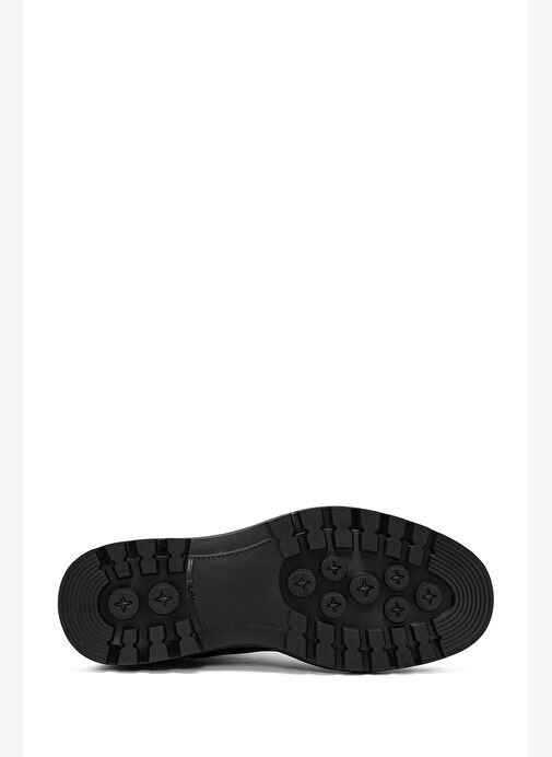 Erkek Siyah Deri Chelsea Bot 25WFD677118 - Görsel 6