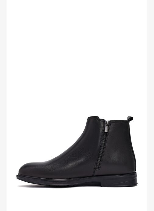 Erkek Siyah Deri Chelsea Bot 25WFD677618 - Görsel 3