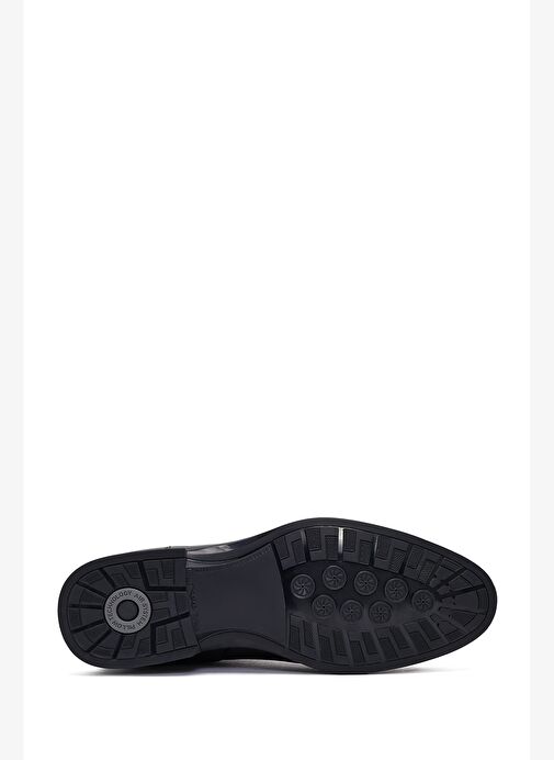 Erkek Siyah Deri Chelsea Bot 25WFD677618 - Görsel 6