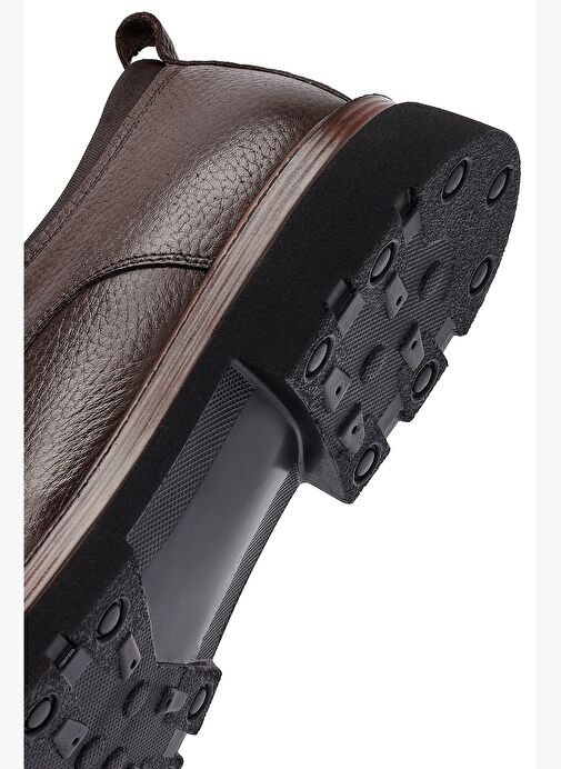 Erkek Kahverengi Bağcıklı Deri Casual Ayakkabı 25WFD7508FT - Görsel 9