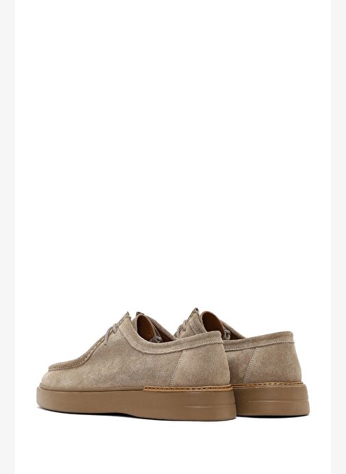 Erkek Bej Süet Deri Casual Ayakkabı 25WFD751010 - Görsel 6