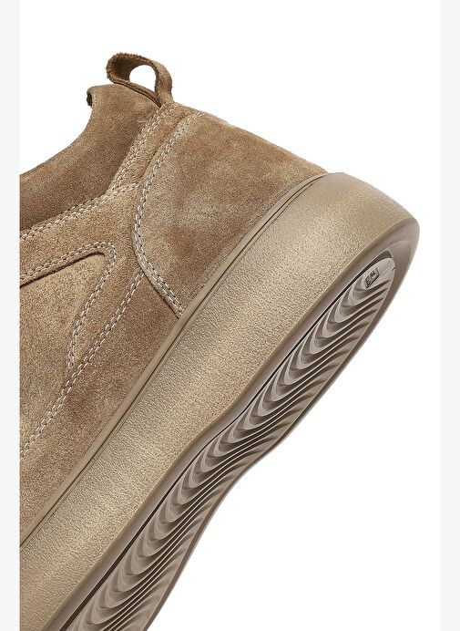 Erkek Bej Bağcıklı Süet Deri Spor Bot 25WFD702310 - Görsel 8