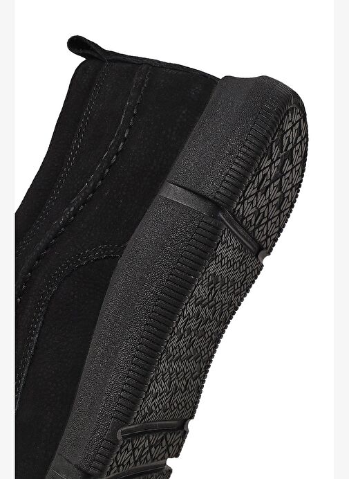 Erkek Siyah Bağcıklı Nubuk Deri Casual Ayakkabı 25WFD7101V3 - Görsel 9