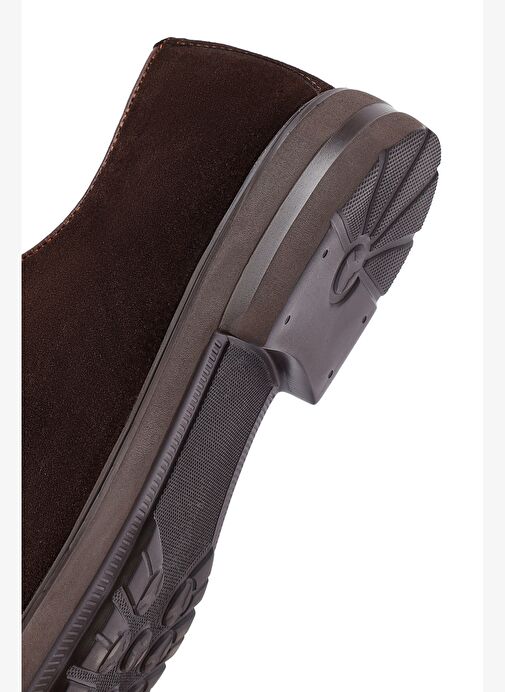 Erkek Kahverengi Bağcıklı Süet Deri Casual Ayakkabı 25WFD710210 - Görsel 9