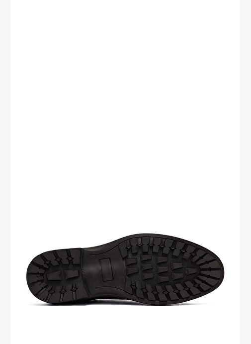 Erkek Siyah Bağcıklı Deri Casual Ayakkabı 25WFD710418 - Görsel 5