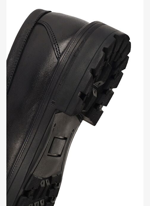 Erkek Siyah Deri Casual Loafer 25WFD710318 - Görsel 9