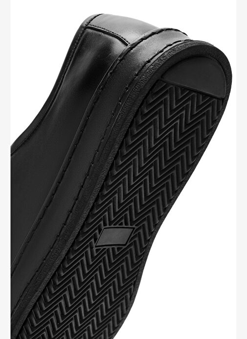 Erkek Siyah Bağcıklı Deri Casual Ayakkabı 25WFD654118 - Görsel 9